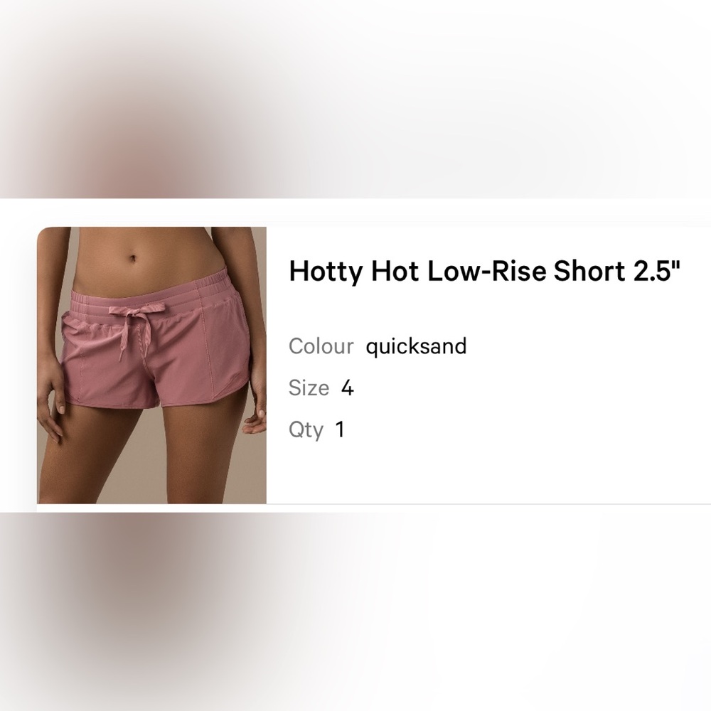 Lululemon Hotty Hot Short Sz 4